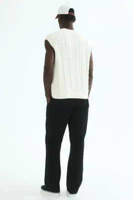 Chino Relaxed Fit en coton - Noir — photo 4