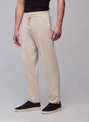 Pantalon Beige en Coton organique / Elasthanne — photo 3