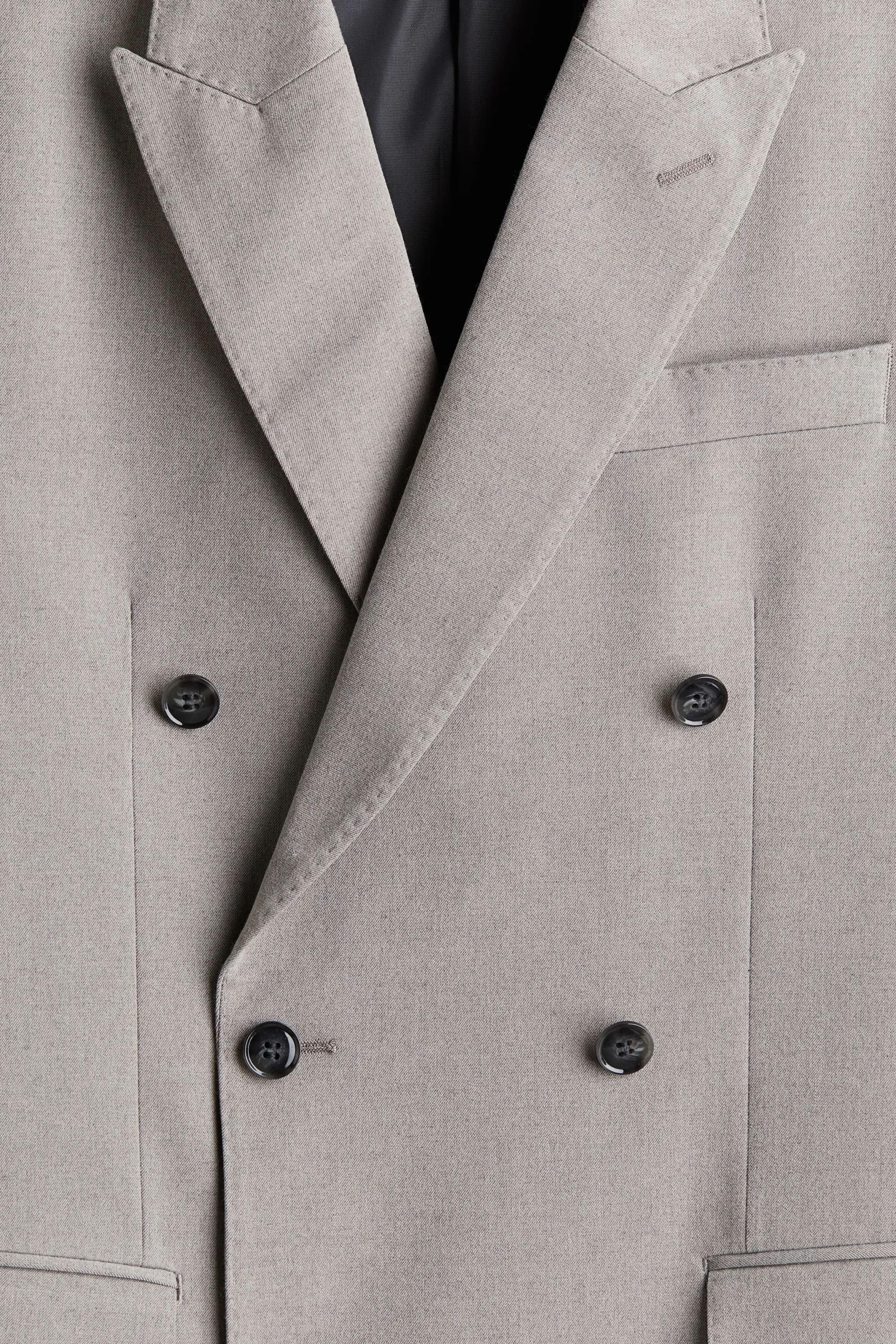 Veste Regular Fit à fermeture croisée - Gris clair