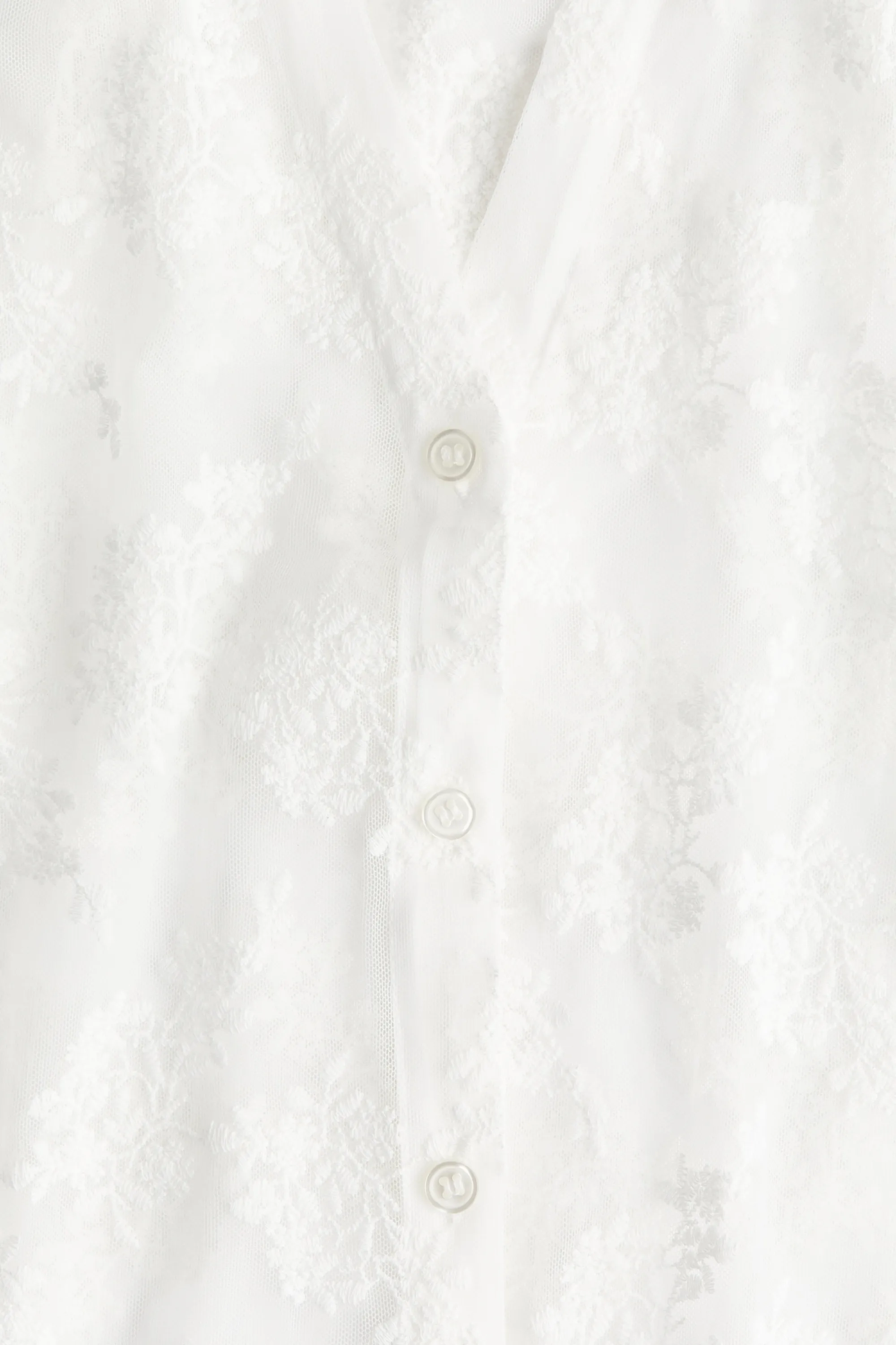 Blouse en dentelle - Blanc