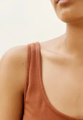 Le débardeur Tencel - Blanc — photo 3