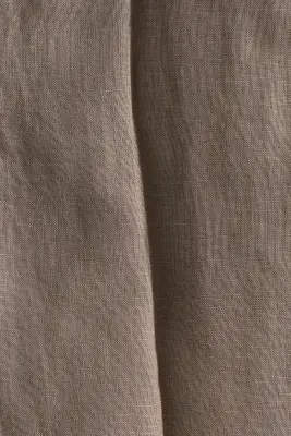 Pantalon de costume Slim Fit en lin - Beige foncé — photo 1