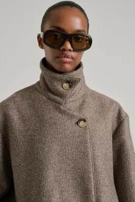 MANTEAU GERMAIN TAUPE — photo 4