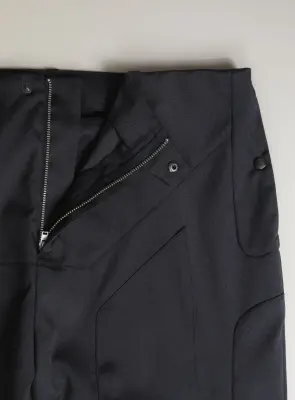 Bionic Pants in Navy Blue Grained Nylon — photo 3
