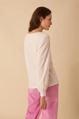 tee-shirt kashou ecru — photo 4