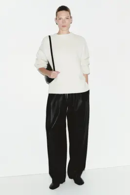 Pull en cachemire mélangé - Crème — photo 2