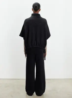 Poncho en alpaga, polyamide et élasthanne — photo 2