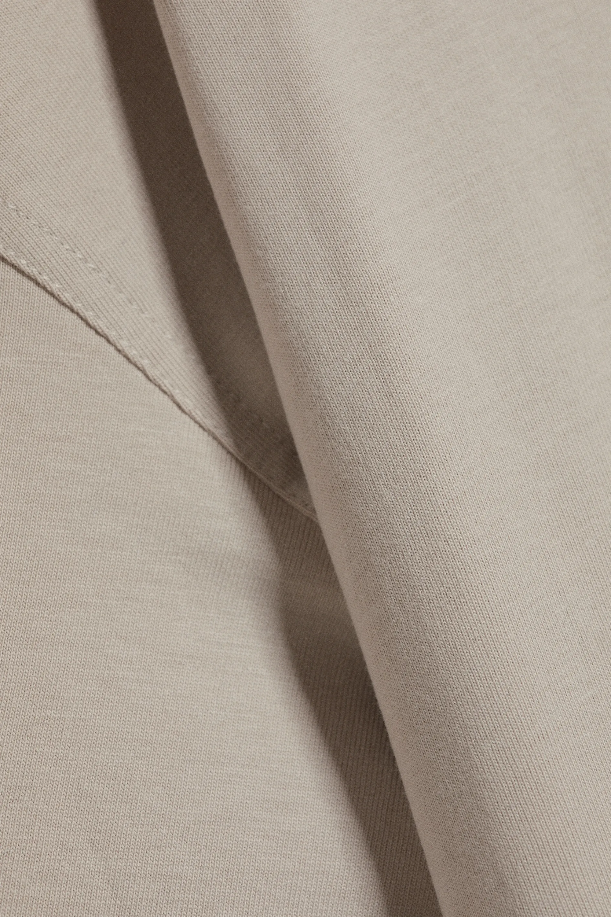 T-shirt oversize carré - Taupe cendré clair