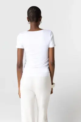 T-shirt en viscose et élasthanne — photo 4