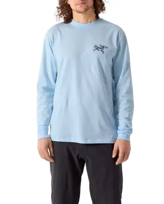 Kragg SL Cotton Bird Tile Shirt LS Alpine Blue / Moondrop — photo 2