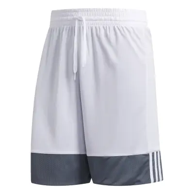 ADIDAS SHORT REVERSIBLE Gris Blanc — photo 3