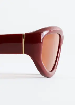 Lunettes de soleil ovales - Rouille — photo 3