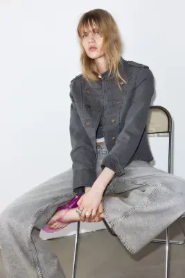 Baggy Regular Waist Jeans - Gris clair — photo 2