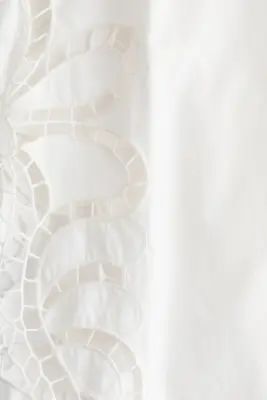 MAMA Pantalon avec broderie anglaise - Ivoire — photo 5