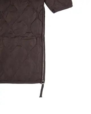 Military Crewneck Down Coat Black — photo 5