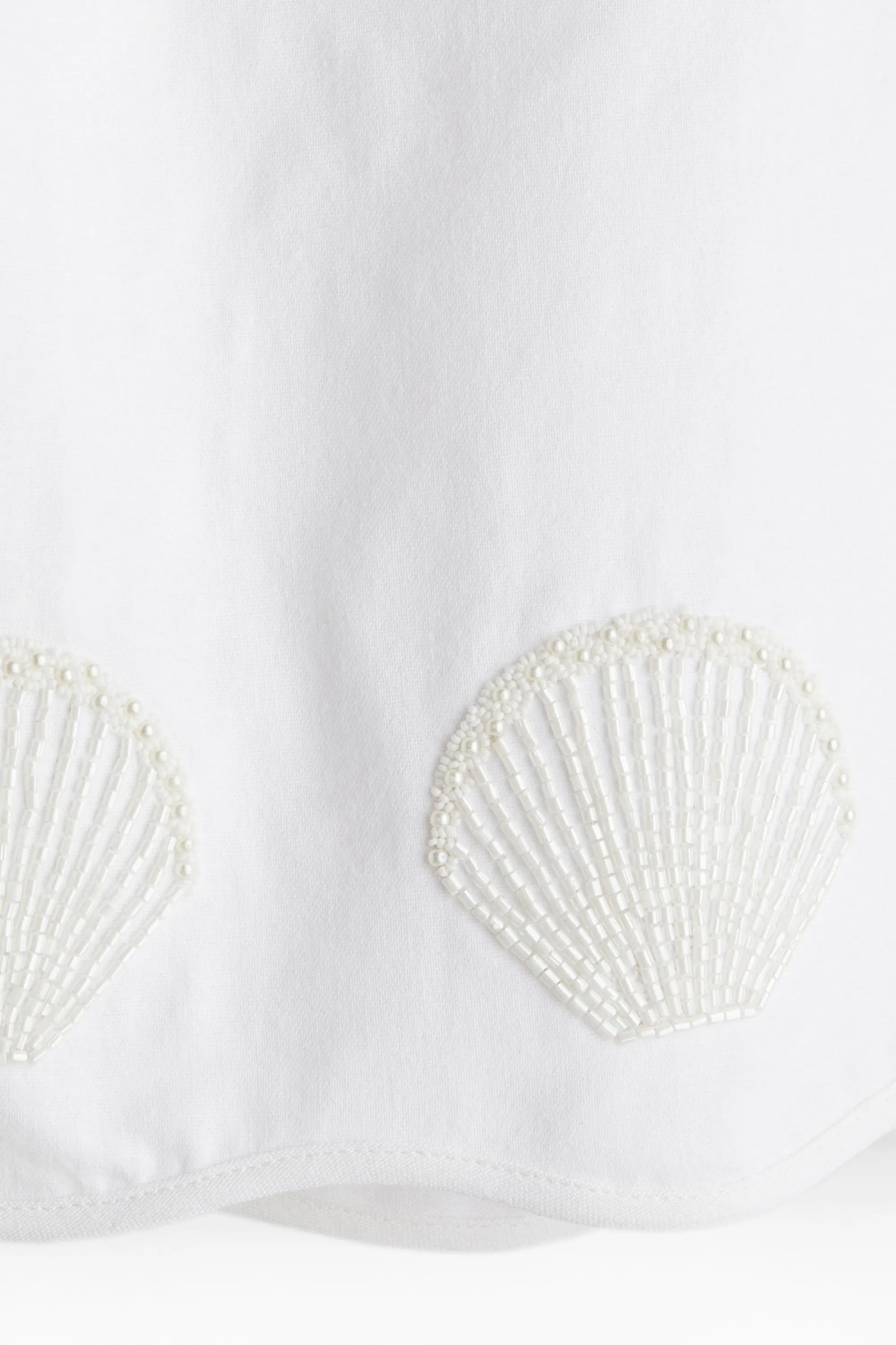 Robe bandeau avec perles fantaisie - Blanc