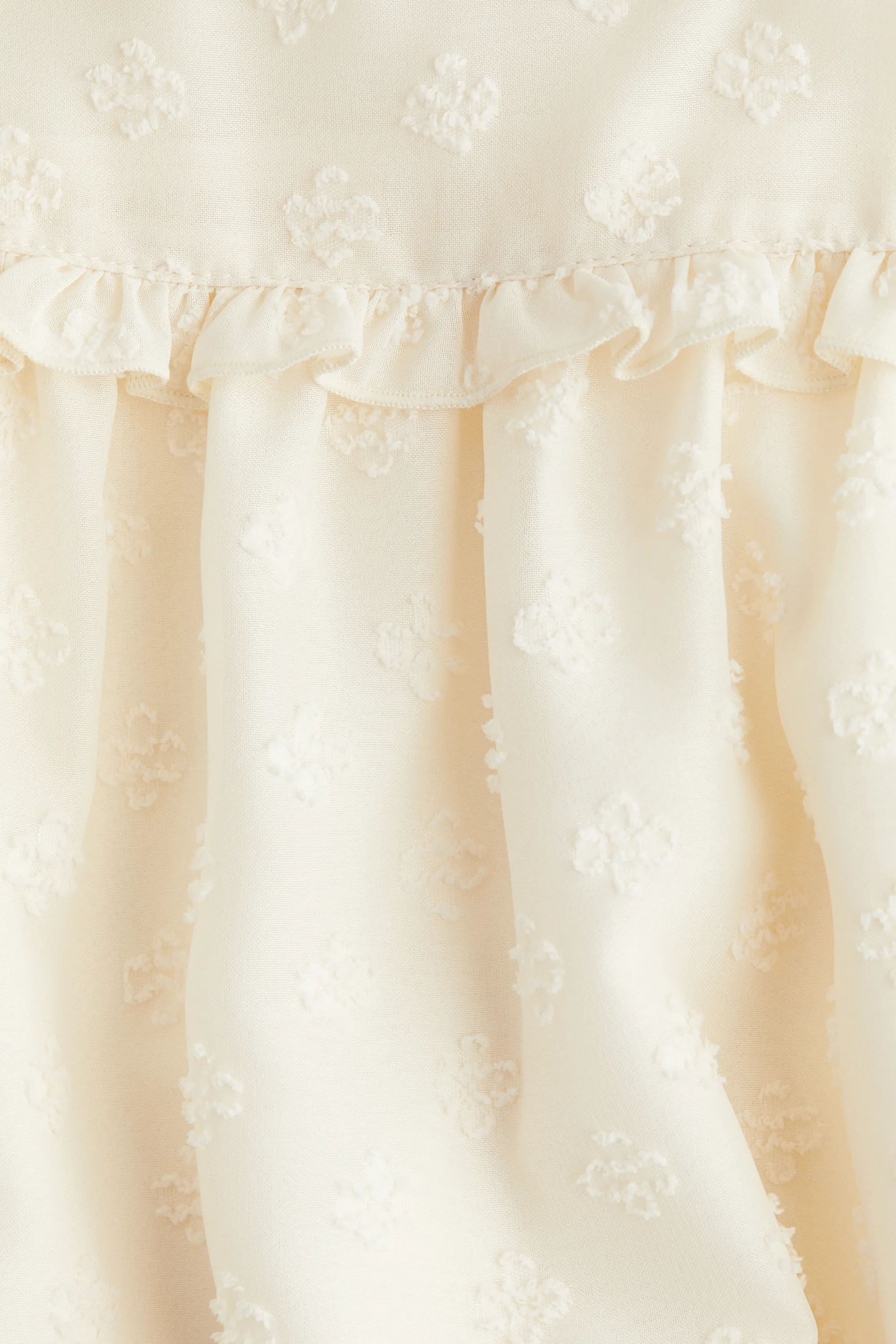 Robe vaporeuse en plumetis - Blanc