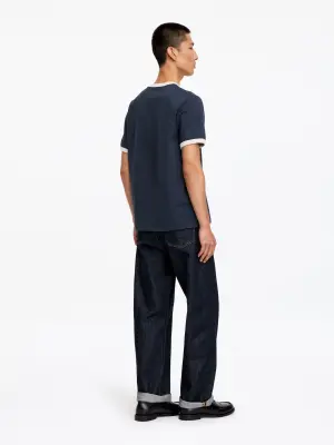 T-shirt ajusté - Bleu foncé — photo 2