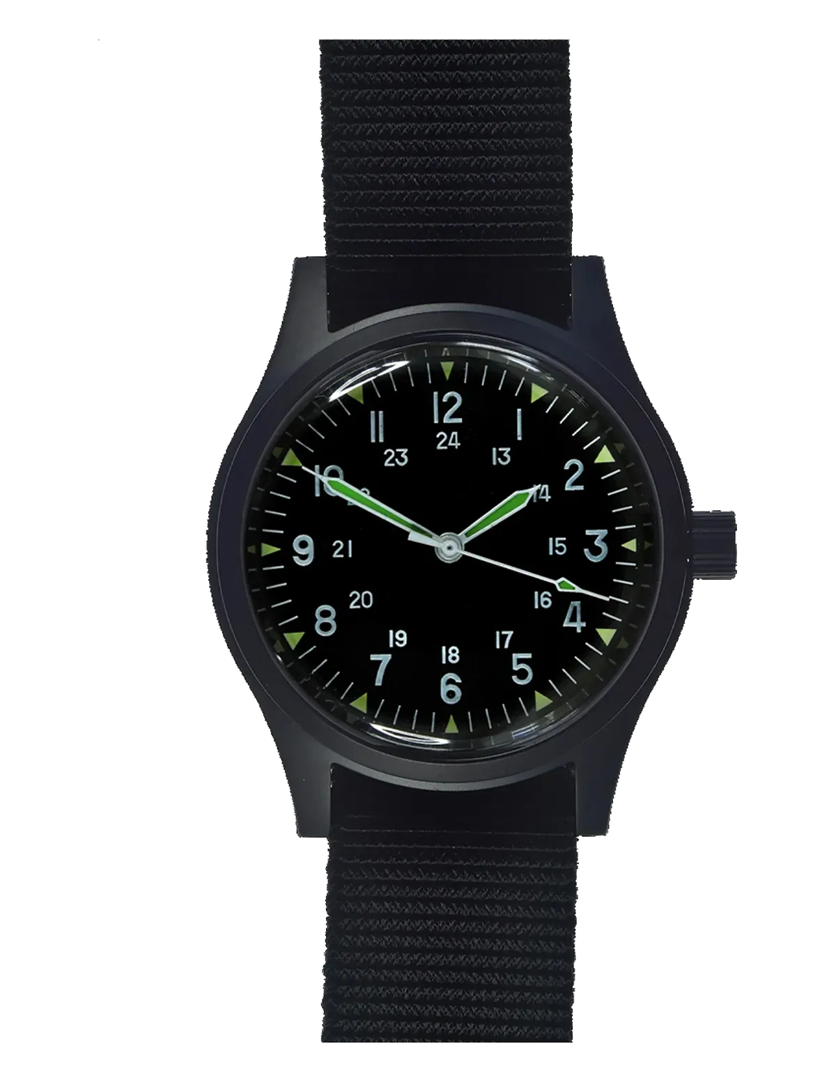 MWC GG-W-113 BLACK PVD  VIETNAM WAR PATTERN WATCH AUTOMATIC
