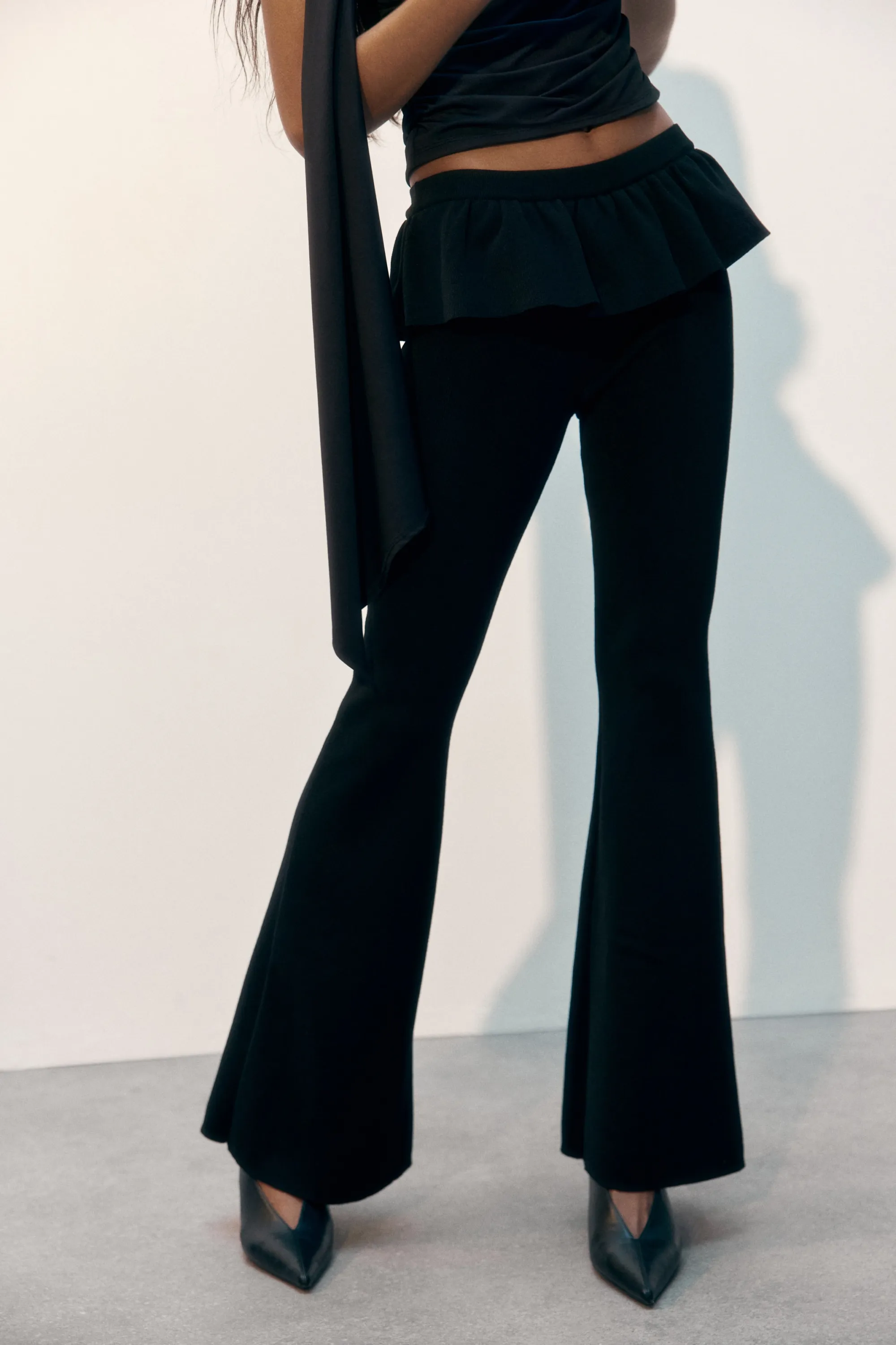 Pantalon volanté - Noir