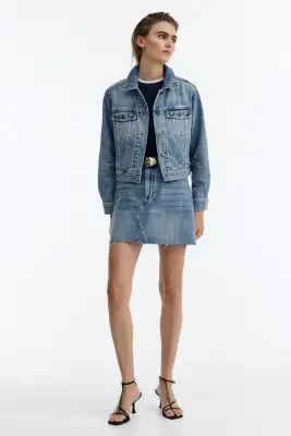 Veste en denim - Bleu denim clair — photo 2