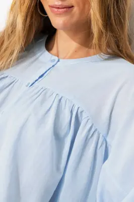 Chemise bouffante unie Femme — photo 5