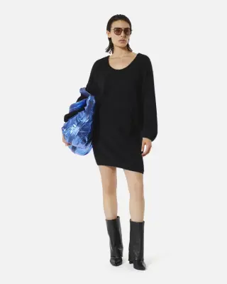 Robe pull courte Lauper noire – Karma Koma — photo 2