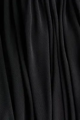 Robe asymétrique à effet drapé - Noir — photo 4