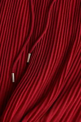 Longue robe plissée - Rouge foncé — photo 5