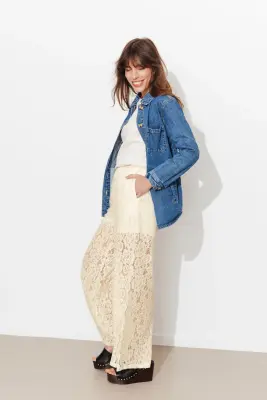 Pantalon en dentelle Femme — photo 3