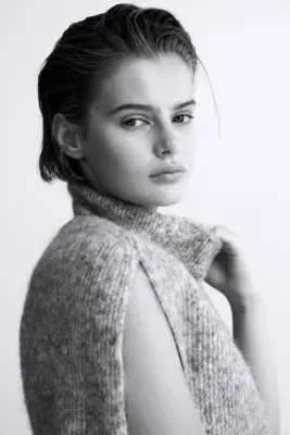 Pull sans manches avec col cheminée - Gris clair chiné — photo 3