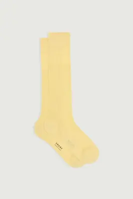 CHAUSSETTES BACH JAUNE PÂLE — photo 1