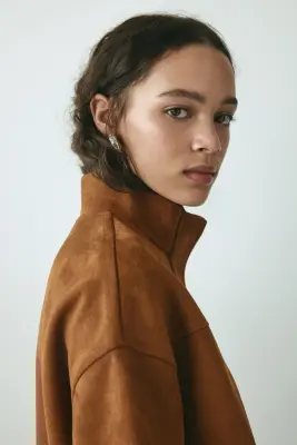 Veste oversize - Marron clair — photo 2