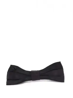 Petite barrette noeud en satin noir Retail price 490€ — photo 1
