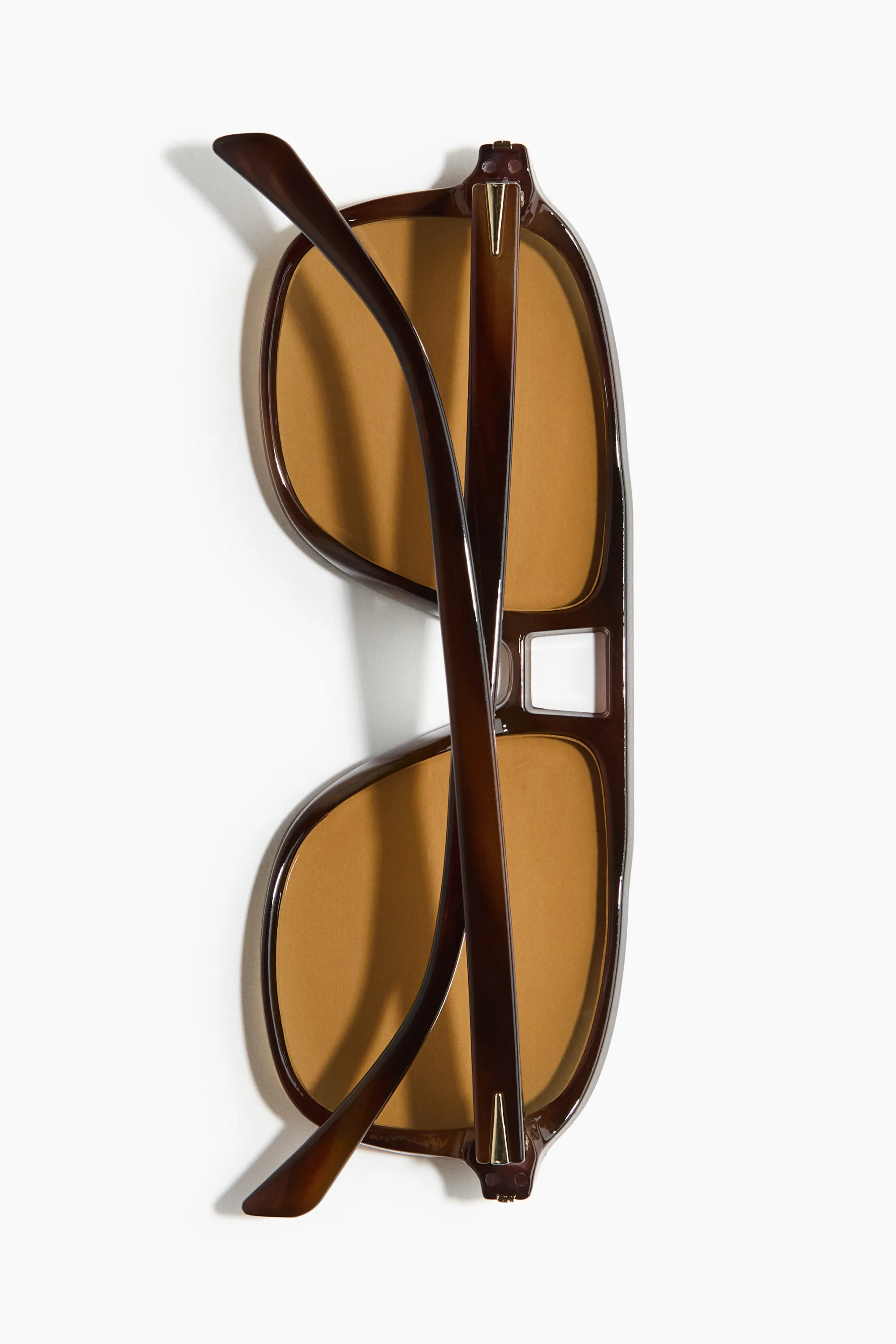 Lunettes de soleil de style aviateur - Marron foncé