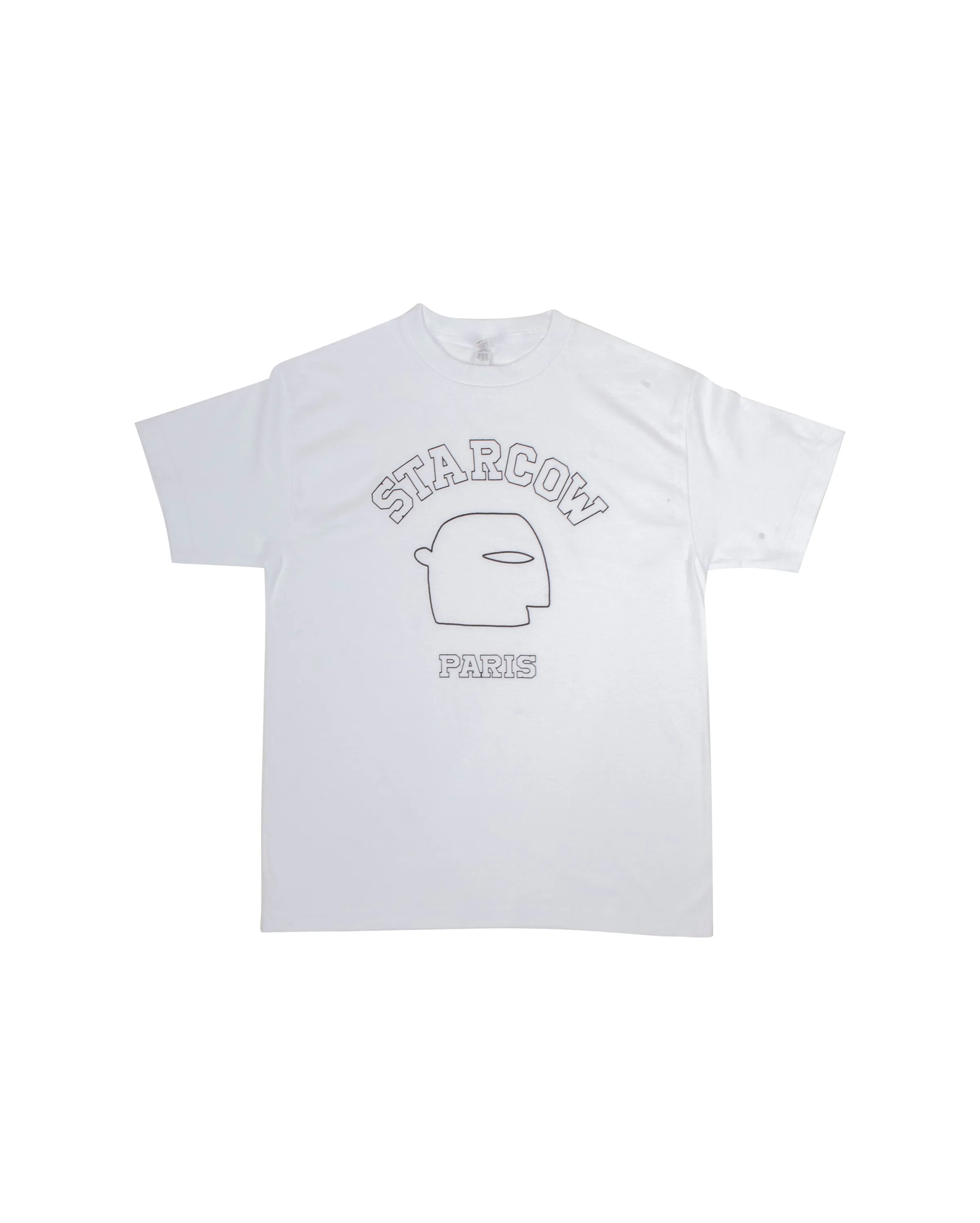 Tee White Logo Head Black