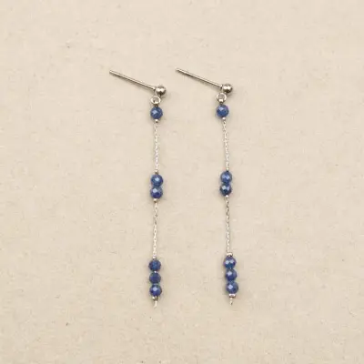 Boucles d'oreilles Baba argentées — photo 4