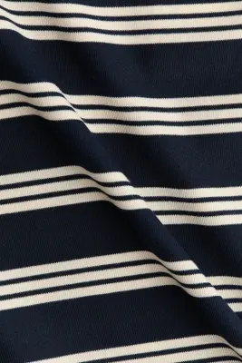 Top oversize en lyocell - Bleu marine/rayé — photo 3