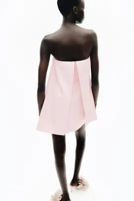 Robe bandeau avec panneaux - Rose ancien clair — photo 3