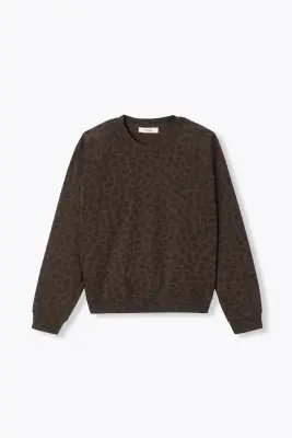 Sweat-shirt léopard Femme