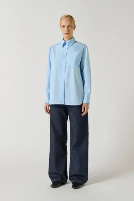 CHEMISE SAPHIR BLEU CIEL — photo 2