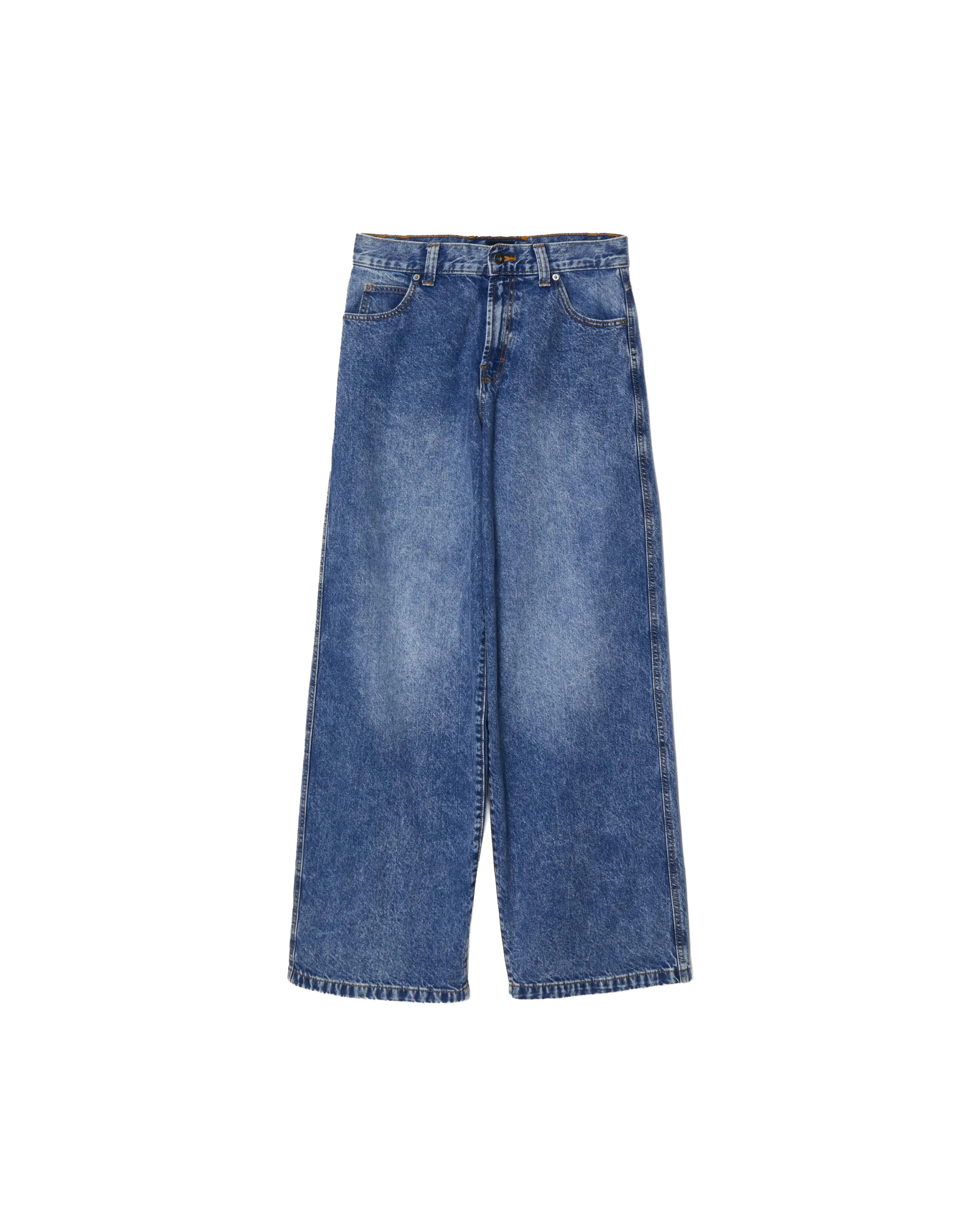 Loose Wave Denim Rinsed Fade