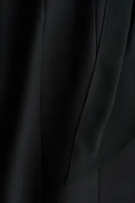 Robe dos nu avec rose appliquée - Noir — photo 4