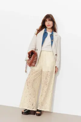 Pantalon en dentelle Femme — photo 2