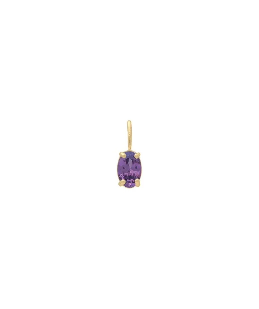 Chaine pendentif oz ovale amethyste 1472por
