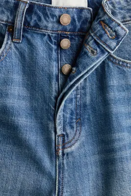 Short Bermuda en denim avec ceinture - Bleu denim — photo 5