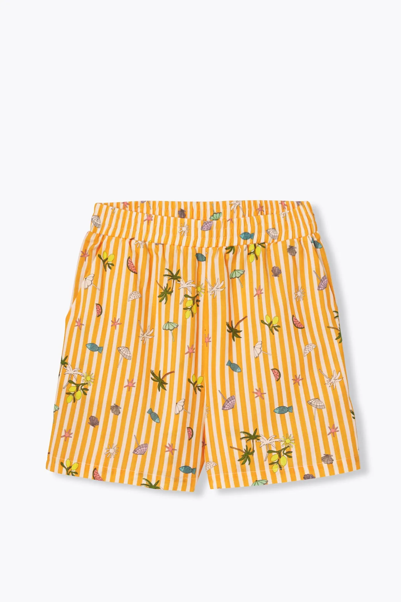 Short imprimé en toile Femme