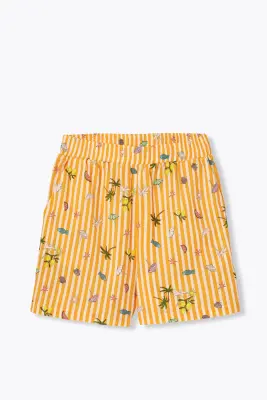 Short imprimé en toile Femme — photo 1