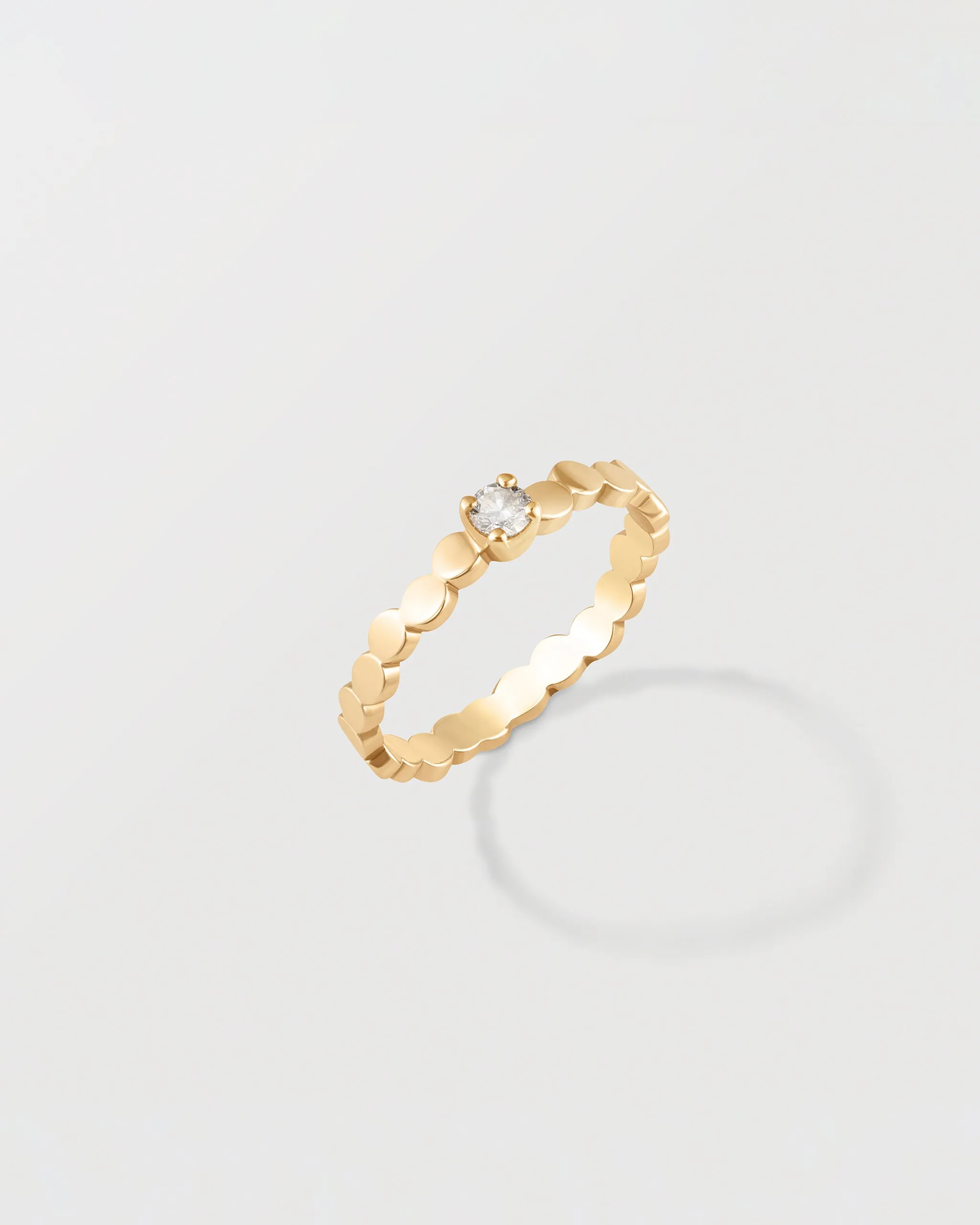 BAGUE REINE SOLITAIRE - Or jaune 18 carats