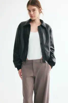 Pantalon chic avec jambes barrel - Taupe — photo 3